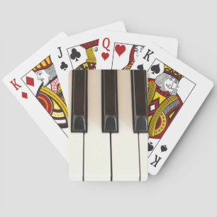 Piano Keys Playing Cards