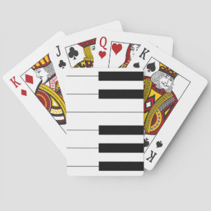 Piano Keys Playing Cards