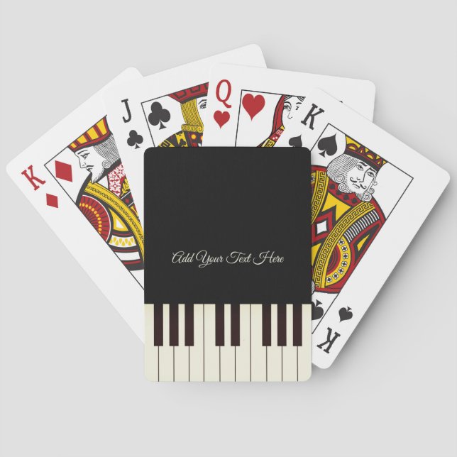 Piano Keys Playing Cards (Back)