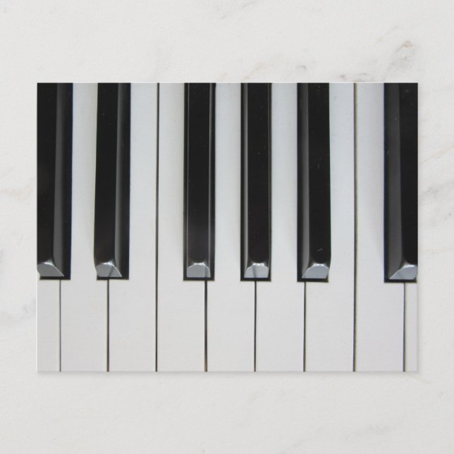Piano Keys Postcard (Front)