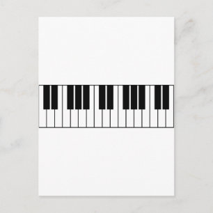Piano Keys Postcard