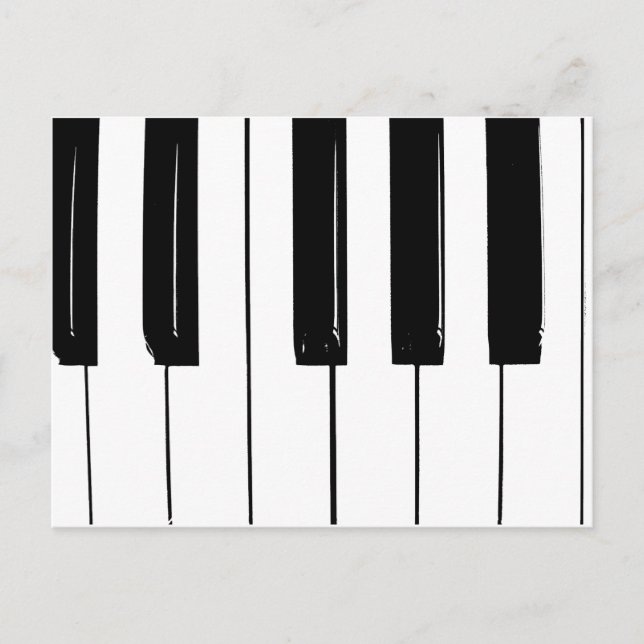 Piano Keys Postcard (Front)