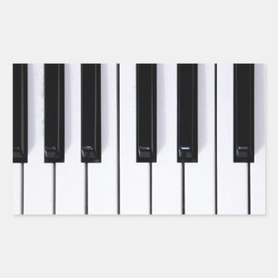 Piano Keys Rectangular Sticker