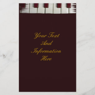 Piano Keys Stationery