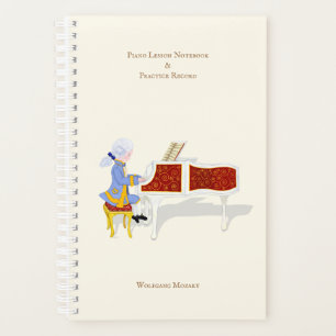 Piano Lesson & Practice Record Personalised Planner