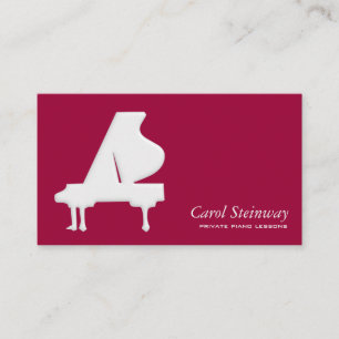 Piano Lessons Business Card