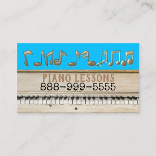 Piano Lessons Business Cards