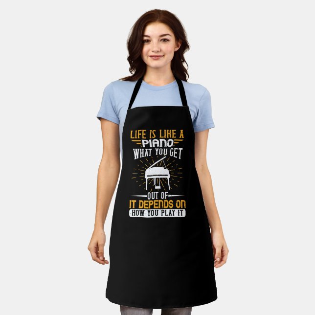 Piano - Life Is Like A Piano Apron (Worn)