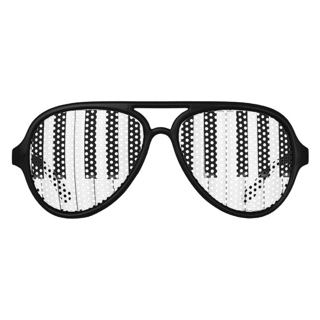 Piano Man Aviator Sunglasses (Front)