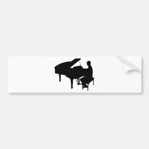Piano Man Bumper Sticker