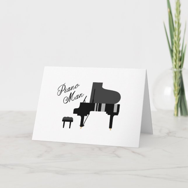 Piano Man Card (Front)