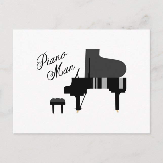 Piano Man Postcard (Front)