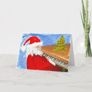 Piano Man (Santa) Holiday Card