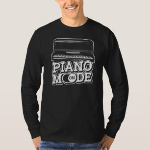 Piano Mode On Musician Instrument Keyboard Player T-Shirt