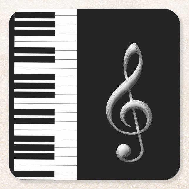 Piano Music Coaster (Front)