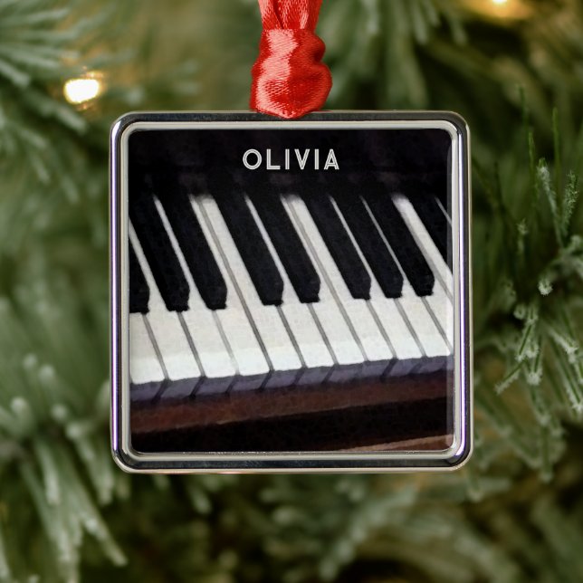 Piano Music Collectable Metal Ornament (Tree)