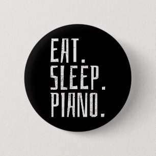 Piano Music Instrument Pianist Vintage Gift 6 Cm Round Badge