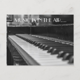 Piano, Music Is In The Air Postcard