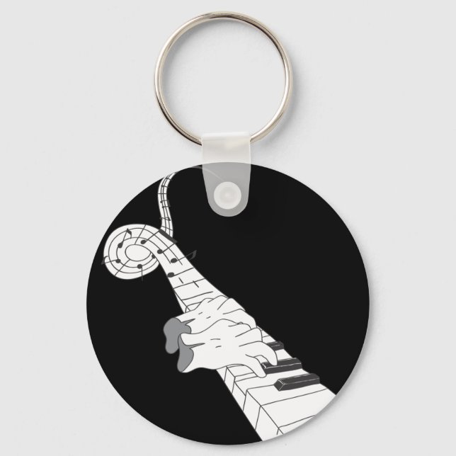 Piano Music Key Ring (Front)