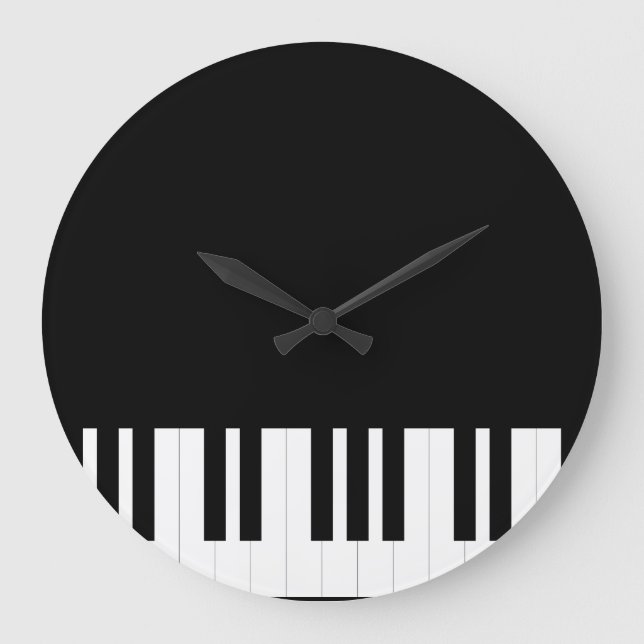 PIANO MUSIC LARGE CLOCK (Front)