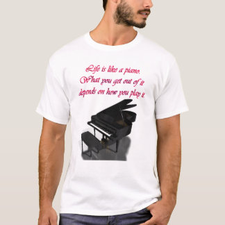 Piano Music Love Play T-Shirt