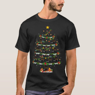 Piano Music Lover Xmas Lights Piano Christmas Tree T-Shirt