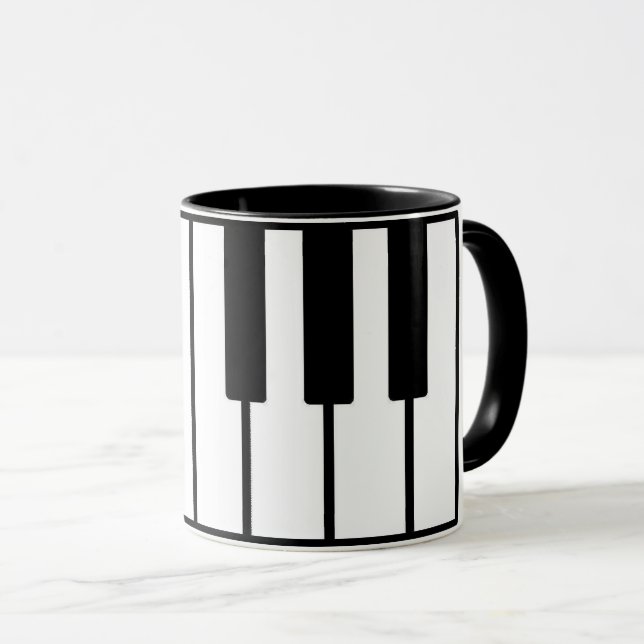 Piano music mug (Front Right)