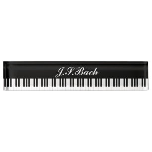 PIANO MUSIC NAMEPLATE
