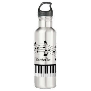Piano Music Notes Custom Colours Personalised 710 Ml Water Bottle