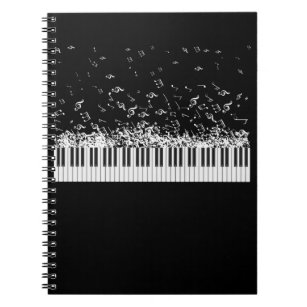 Piano Music Notes Instrument Musician Pianist Notebook