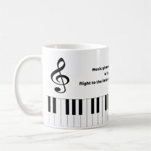 Piano Music Quotes Coffee Mug