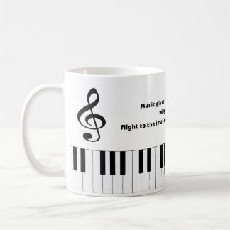 Piano Music Quotes Coffee Mug