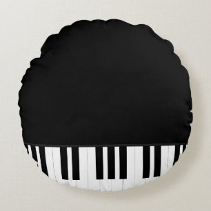 PIANO MUSIC ROUND CUSHION