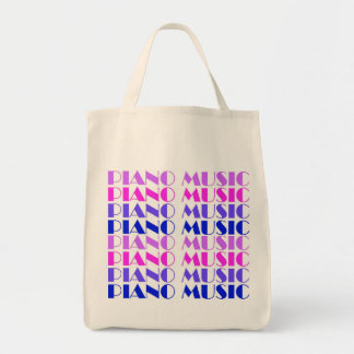 PIANO MUSIC TOTE BAG