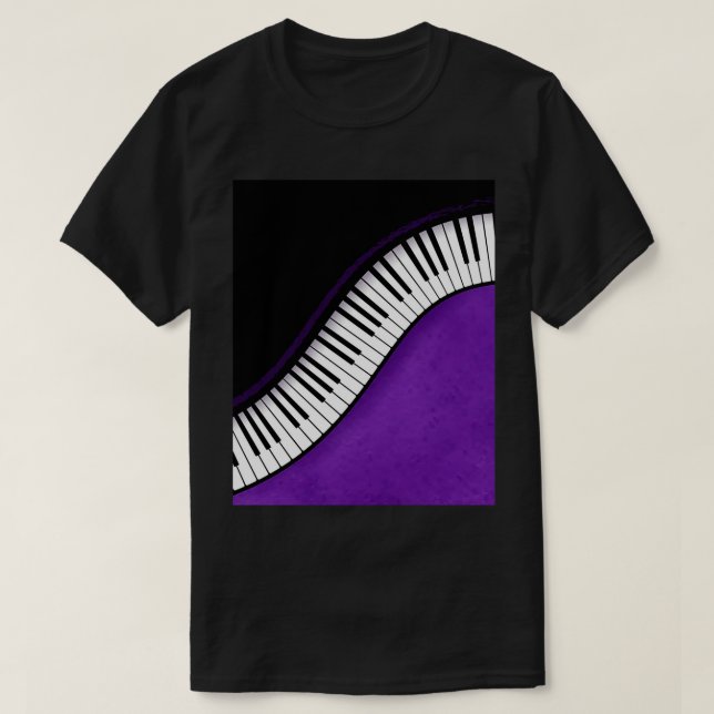 Piano music wallpaper Graphic  T-Shirt (Design Front)