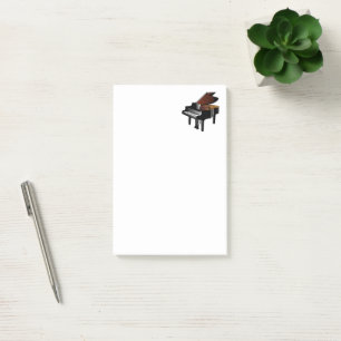 Piano, musical instrument, post-it notes