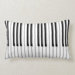 Piano musical lumbar cushion