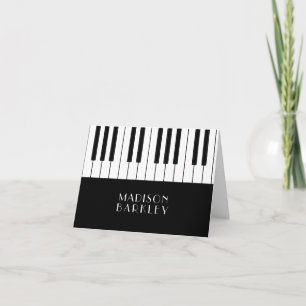 Piano Musician Music Teacher Note Card