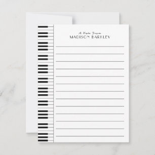 Piano Musician Music Teacher Thank You Card