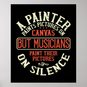 Piano - Musicians Paint Pictures Poster