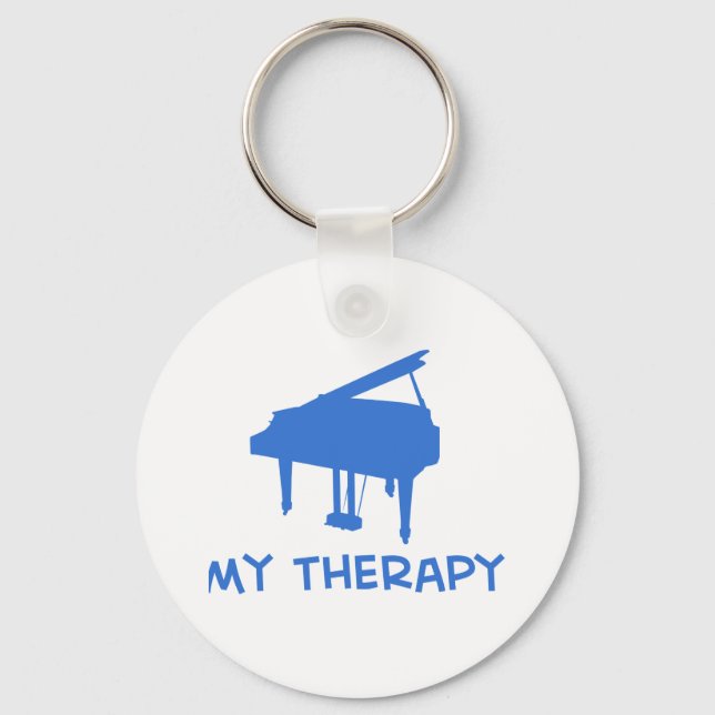 Piano my therapy key ring (Front)