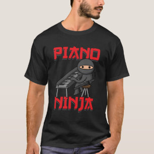 Piano Ninja Funny Keyboard Player Pianist Gift T-Shirt