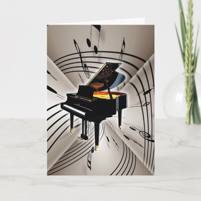 Piano Notes and Staff (Front)