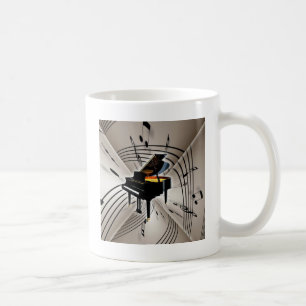 Piano Notes and Staff Coffee Mug