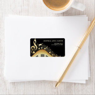 Piano Notes Clef Label