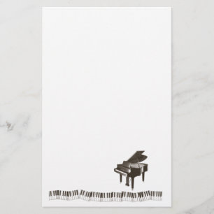 Piano Notes Stationery