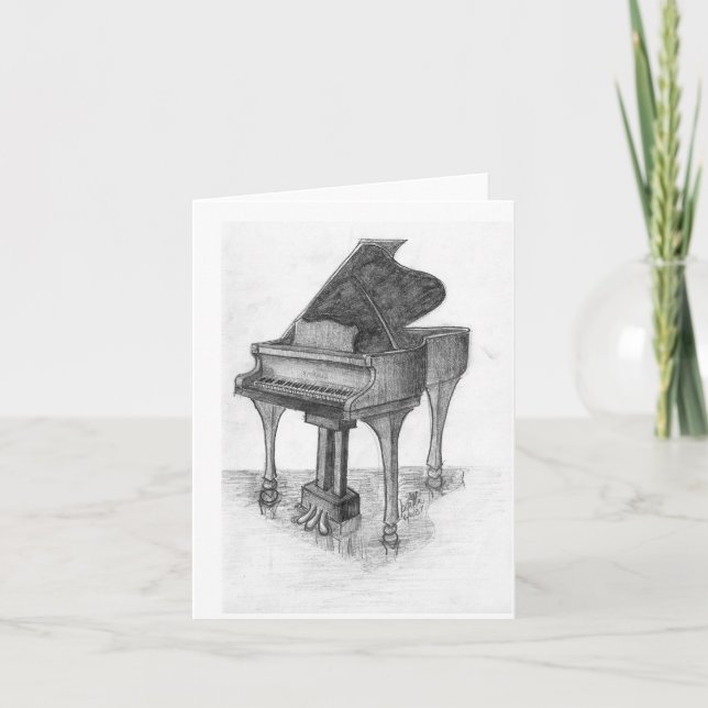 Piano on Stage Card (Front)