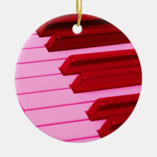 Piano or Organ Keys Christmas Ornament