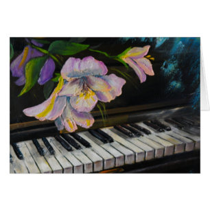 Piano Painting Note Card