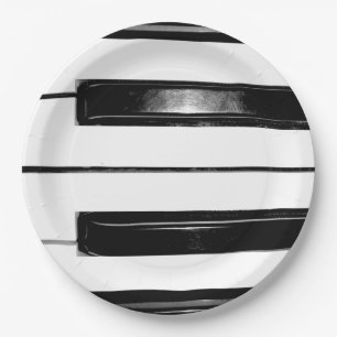 Piano Paper Plate